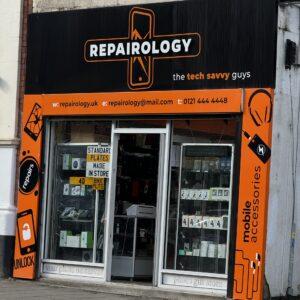 The shopfront of Repairology.