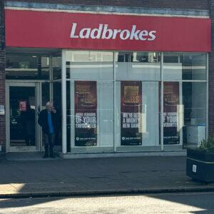 Shopfront of Ladbrokes