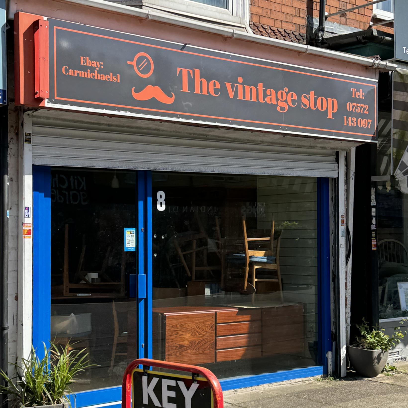 Shopfront of The Vintage Stop