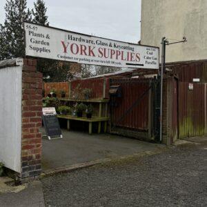 The entrance to York Supplies
